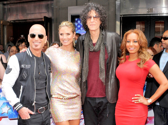 Howie Mandel, Heidi Klum, Howard Stern and Mel B Howie Mandel, Heidi Klum, Howard Stern and Mel B